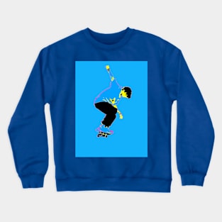 Ready to Jump - Skateboarder Crewneck Sweatshirt